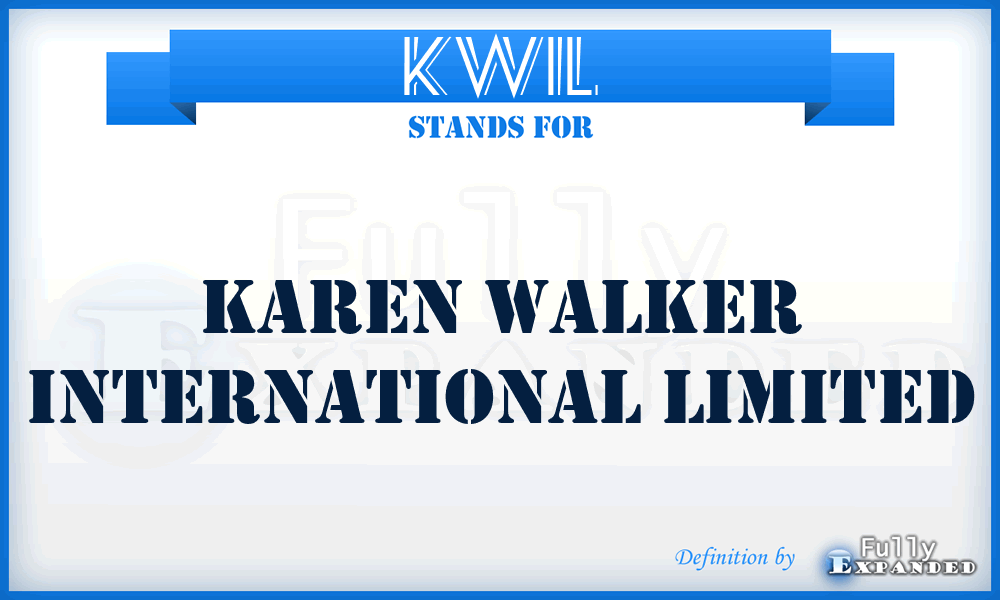 KWIL - Karen Walker International Limited