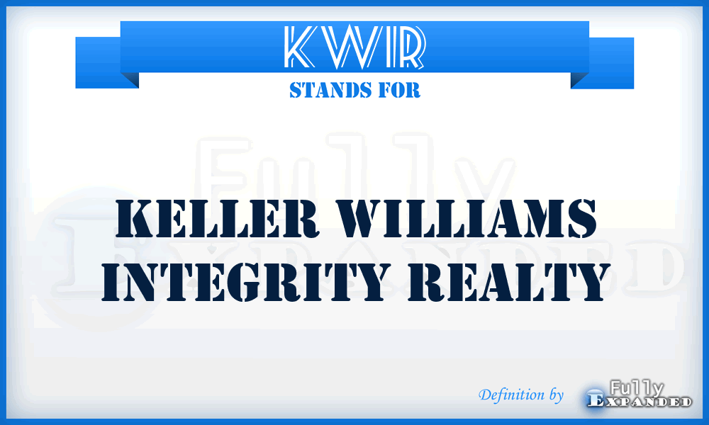 KWIR - Keller Williams Integrity Realty