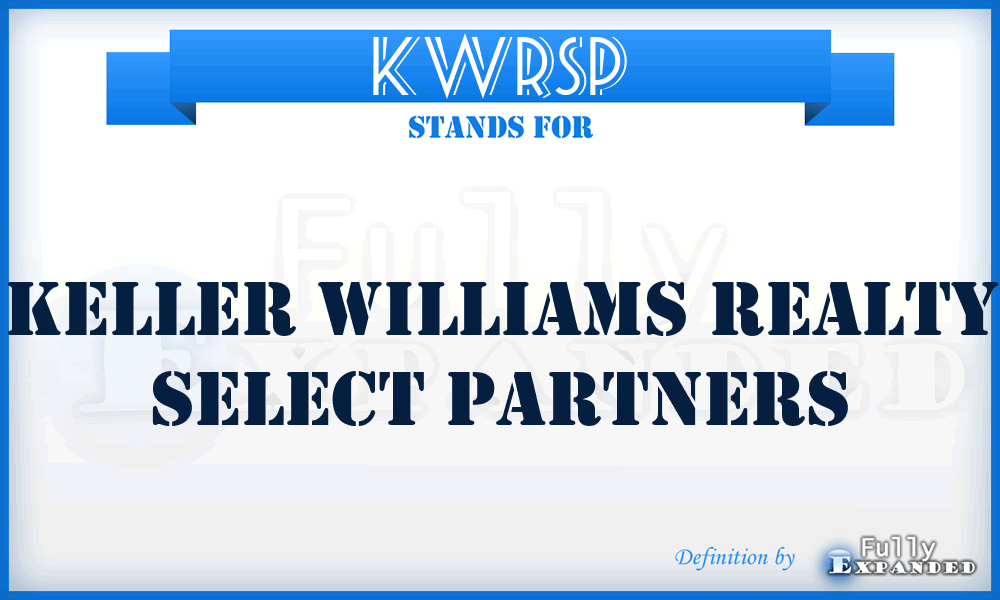 KWRSP - Keller Williams Realty Select Partners