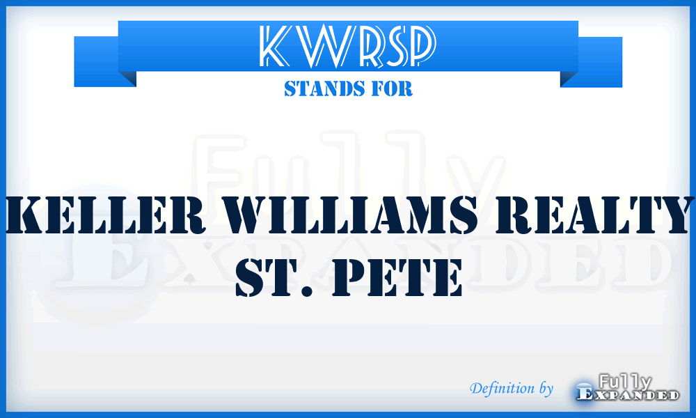 KWRSP - Keller Williams Realty St. Pete