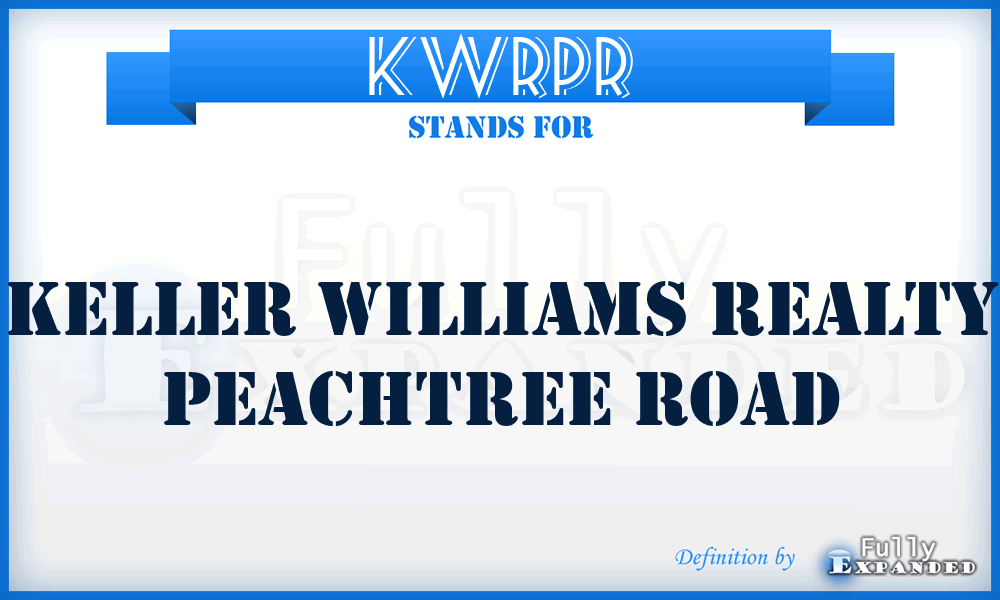 KWRPR - Keller Williams Realty Peachtree Road