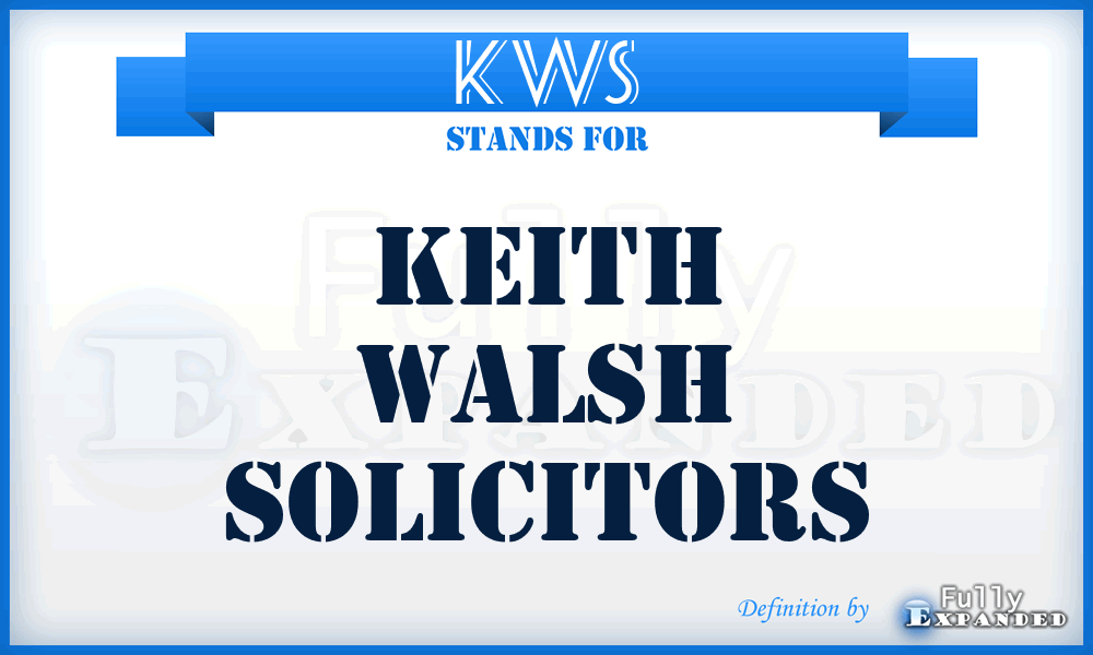 KWS - Keith Walsh Solicitors