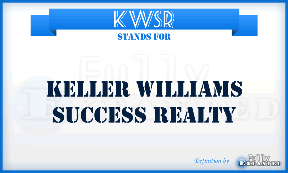 KWSR - Keller Williams Success Realty
