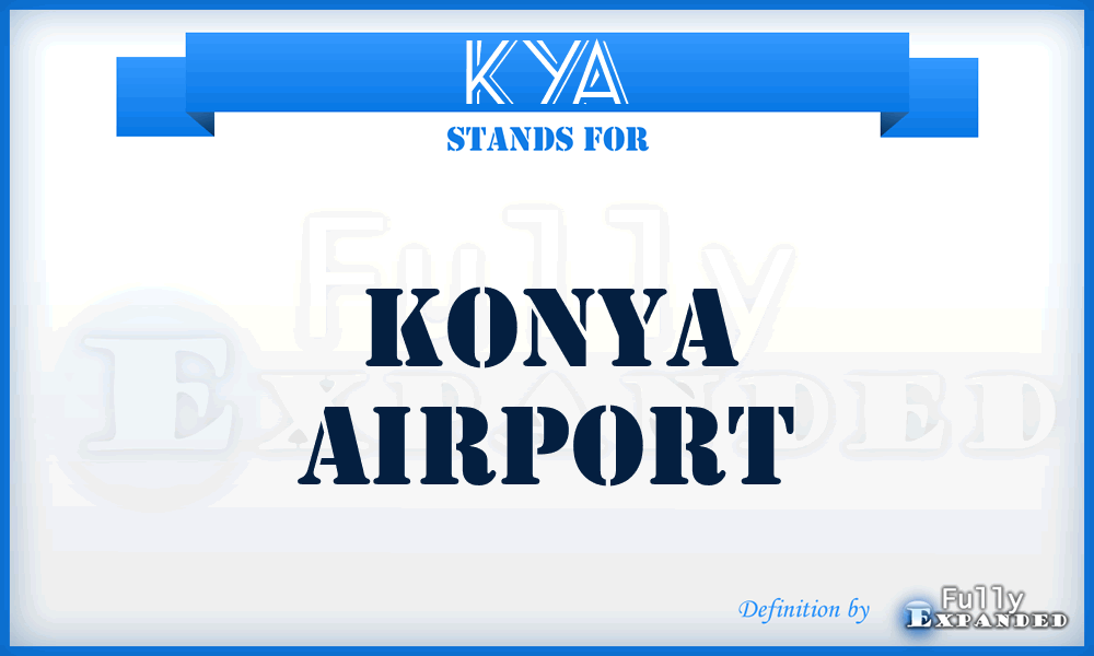 KYA - Konya airport