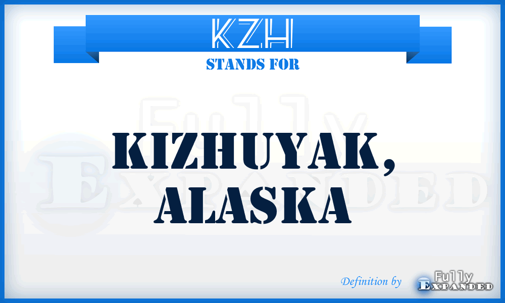KZH - Kizhuyak, Alaska