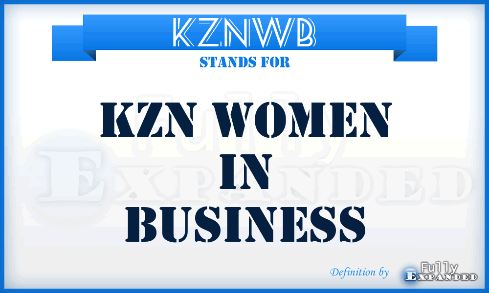 KZNWB - KZN Women in Business