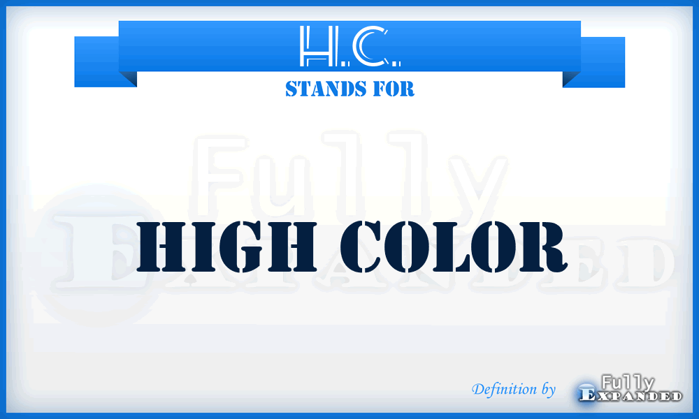 H.C. - High Color