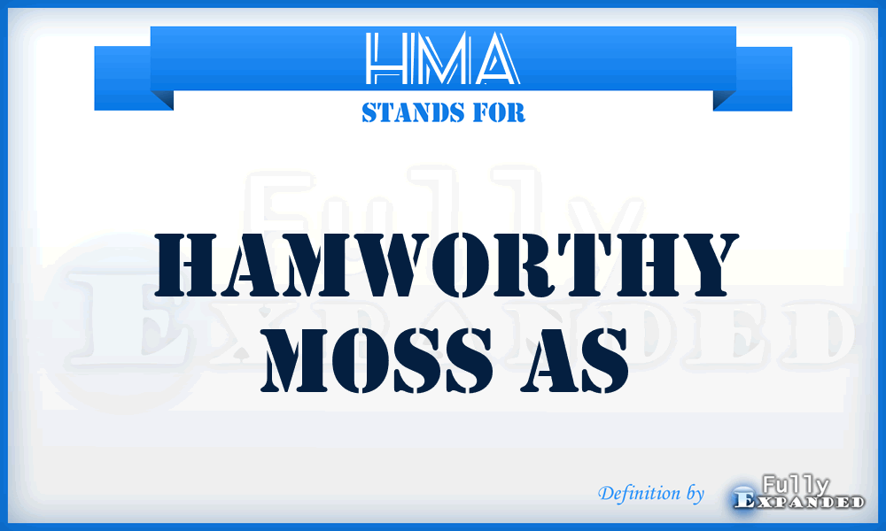 HMA - Hamworthy Moss As