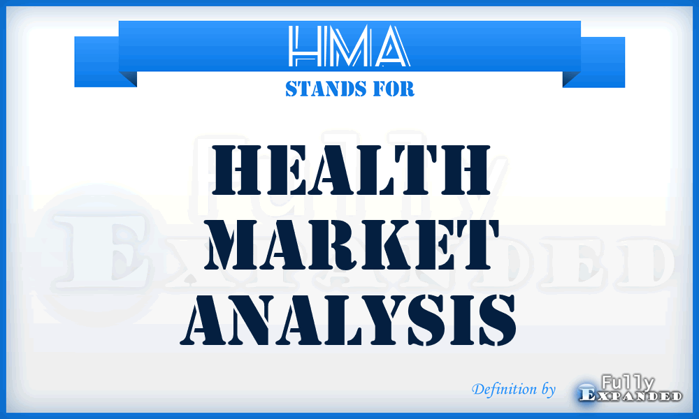 HMA - health market analysis