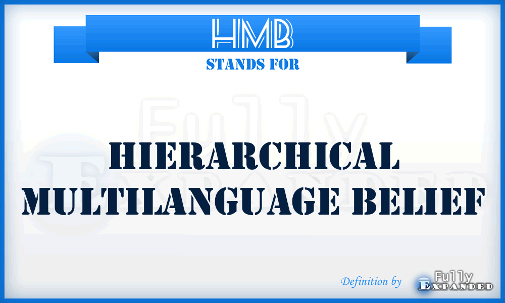 HMB - Hierarchical Multilanguage Belief