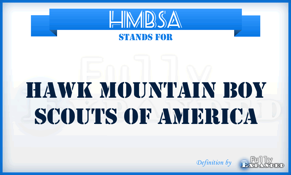 HMBSA - Hawk Mountain Boy Scouts of America