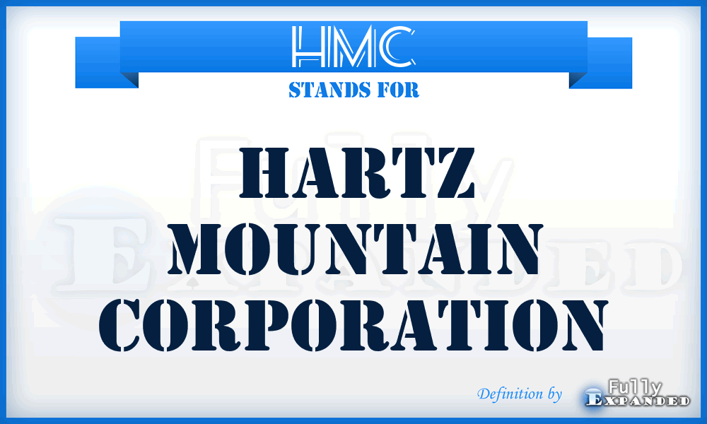 HMC - Hartz Mountain Corporation