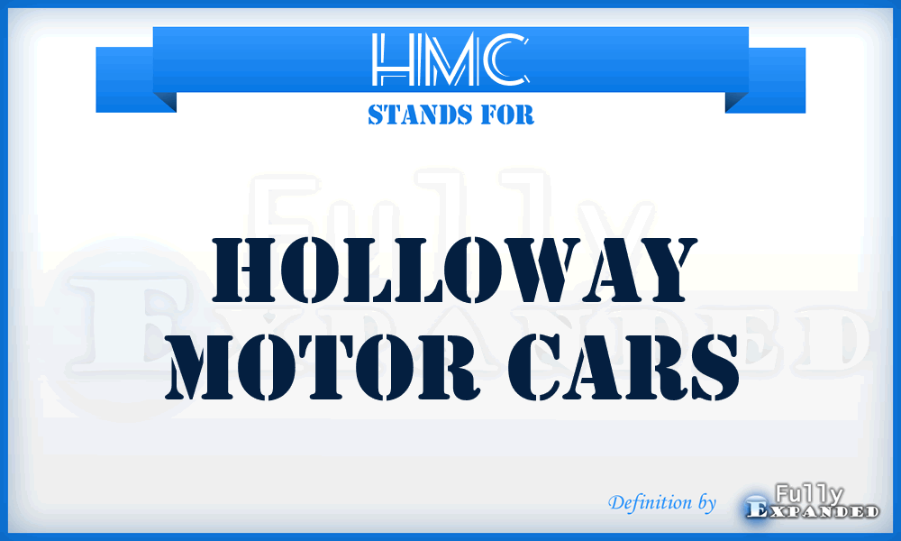 HMC - Holloway Motor Cars