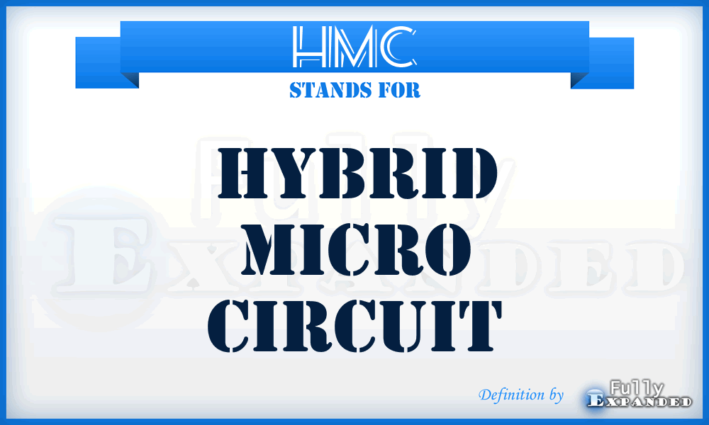 HMC - hybrid micro circuit