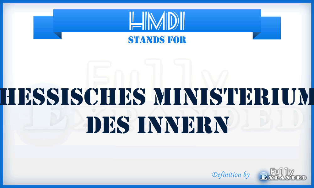 HMDI - Hessisches Ministerium des Innern