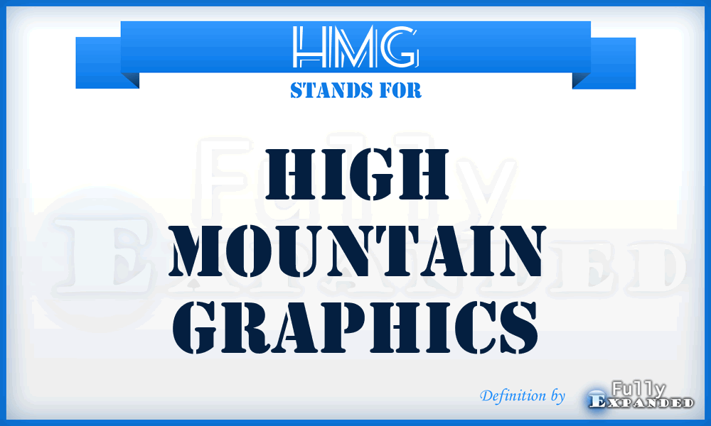 HMG - High Mountain Graphics