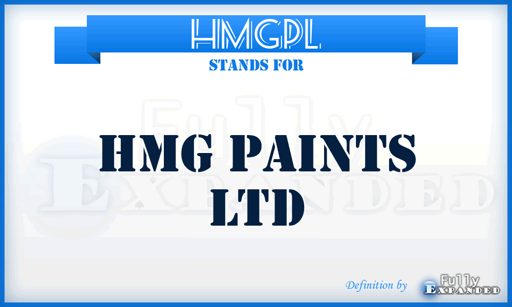 HMGPL - HMG Paints Ltd