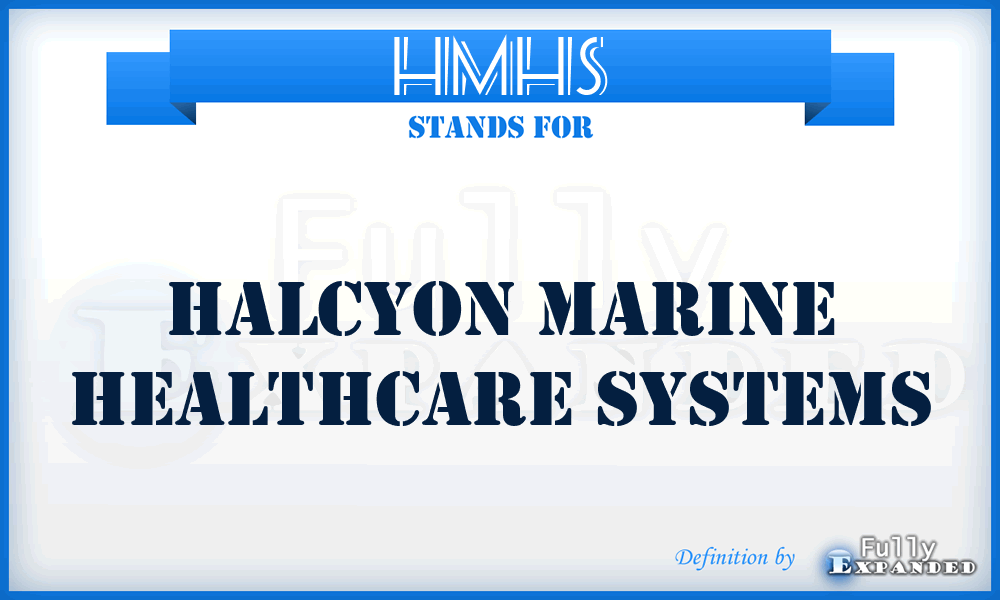 HMHS - Halcyon Marine Healthcare Systems