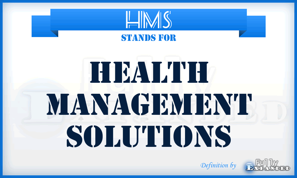 HMS - Health Management Solutions