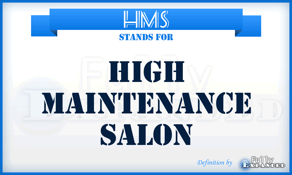 HMS - High Maintenance Salon