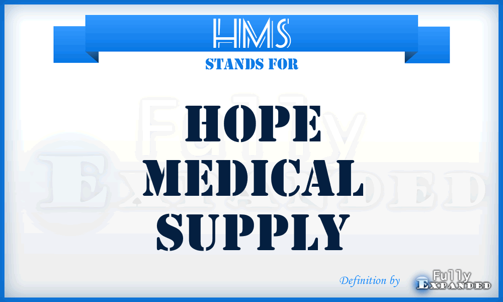 HMS - Hope Medical Supply