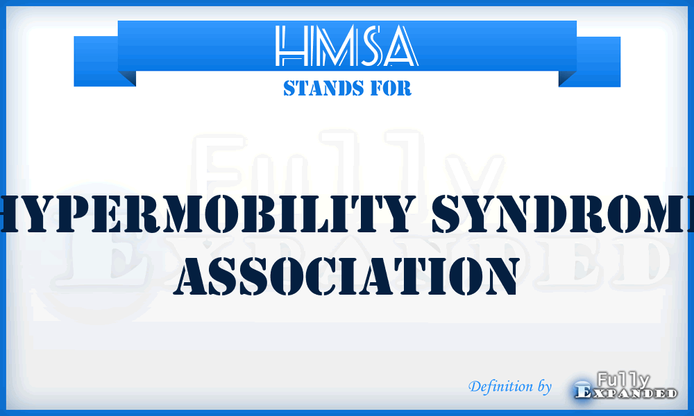 HMSA - HyperMobility Syndrome Association