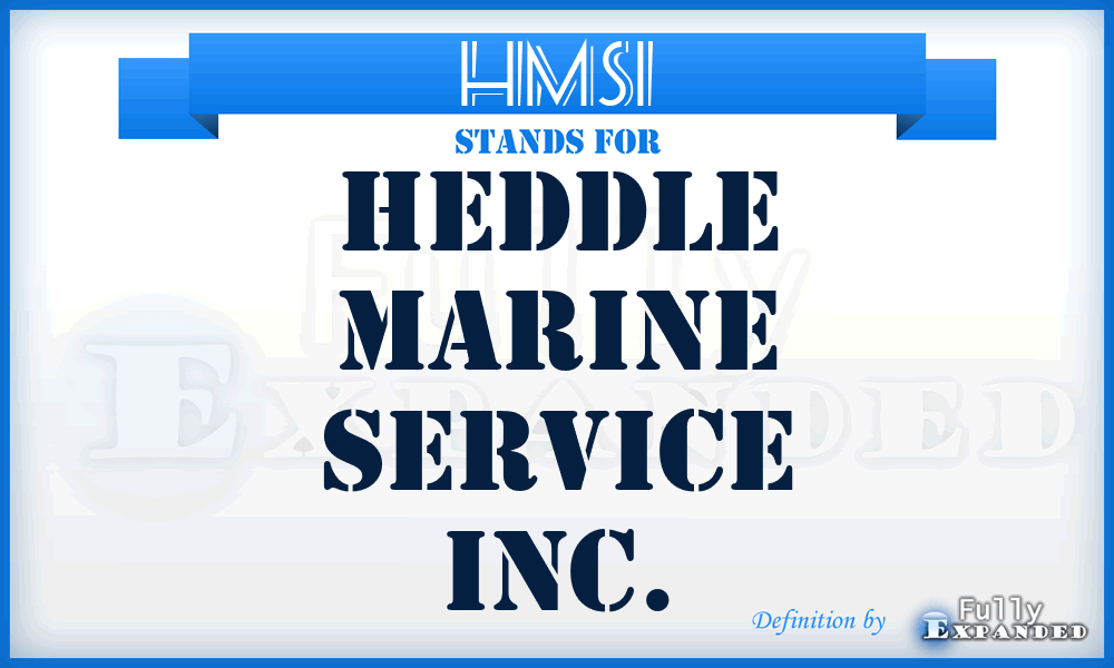HMSI - Heddle Marine Service Inc.