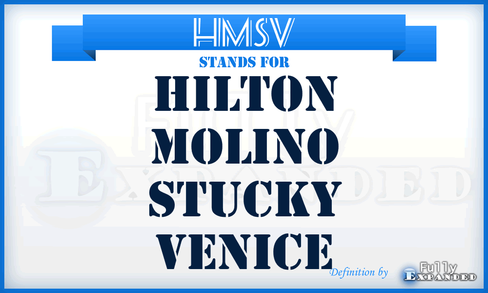 HMSV - Hilton Molino Stucky Venice