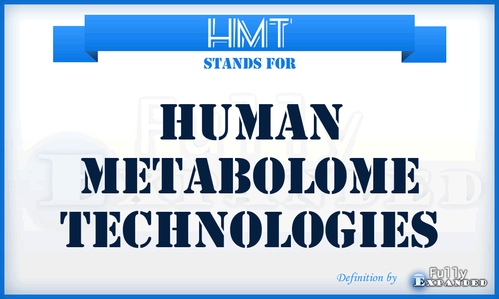 HMT - Human Metabolome Technologies