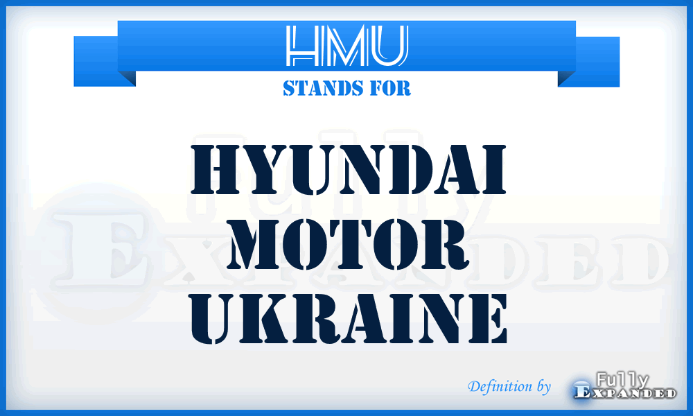 HMU - Hyundai Motor Ukraine