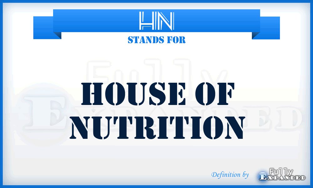 HN - House of Nutrition