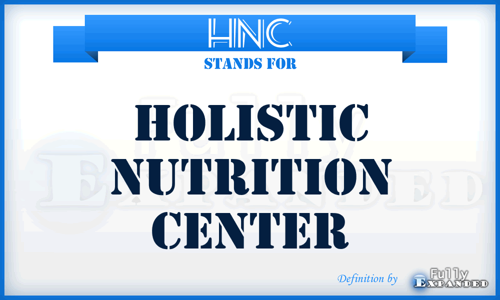 HNC - Holistic Nutrition Center