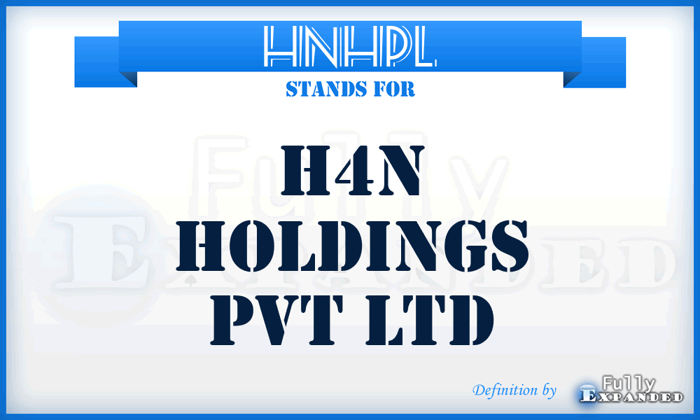 HNHPL - H4N Holdings Pvt Ltd