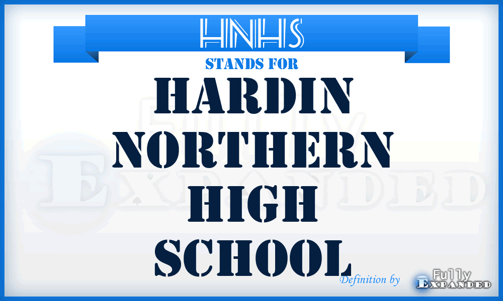HNHS - Hardin Northern High School