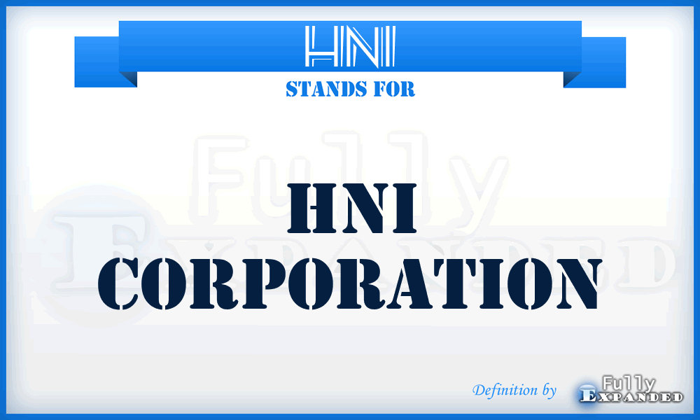 HNI - HNI Corporation