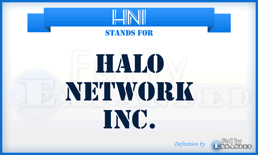 HNI - Halo Network Inc.