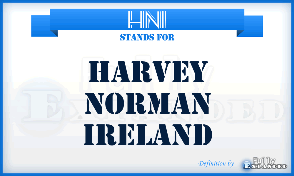 HNI - Harvey Norman Ireland