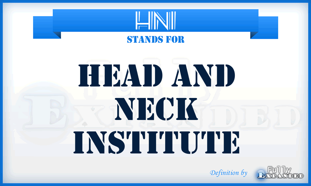 HNI - Head and Neck Institute
