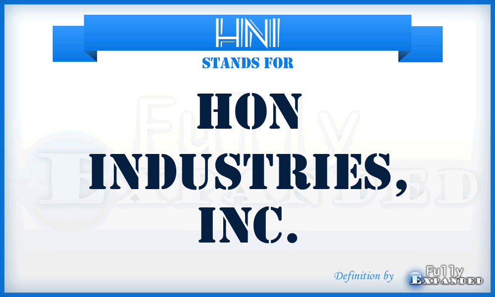 HNI - Hon Industries, Inc.