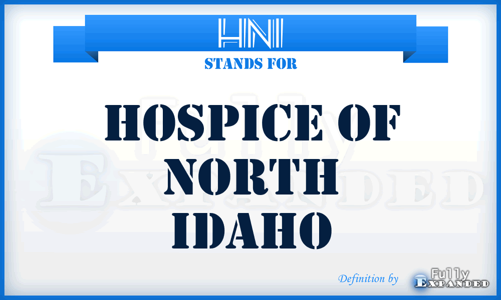 HNI - Hospice of North Idaho