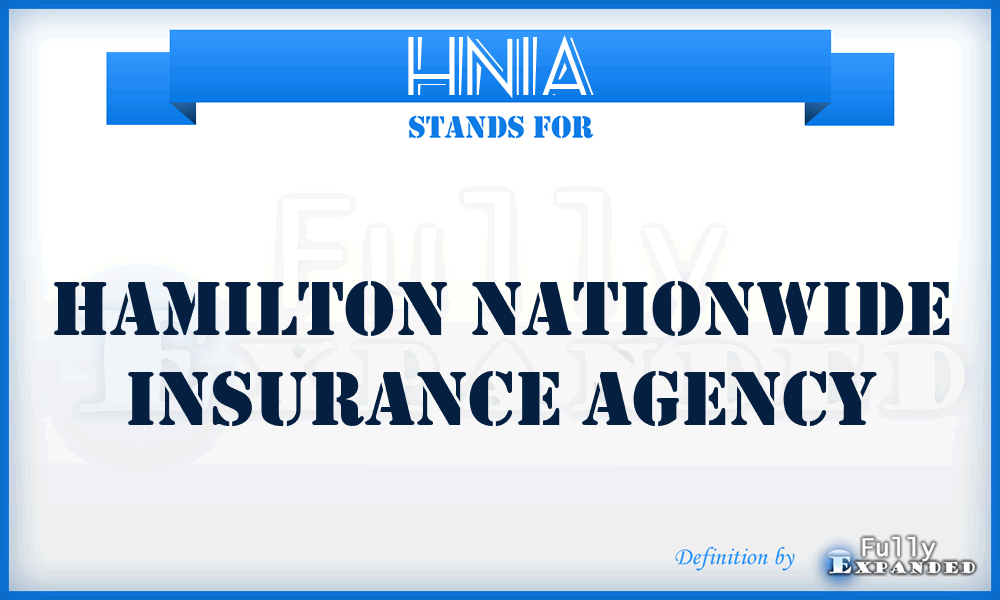 HNIA - Hamilton Nationwide Insurance Agency