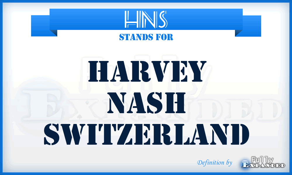 HNS - Harvey Nash Switzerland