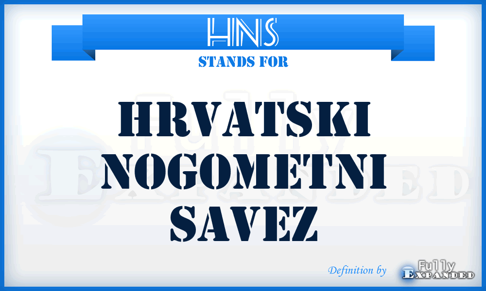 HNS - Hrvatski nogometni savez