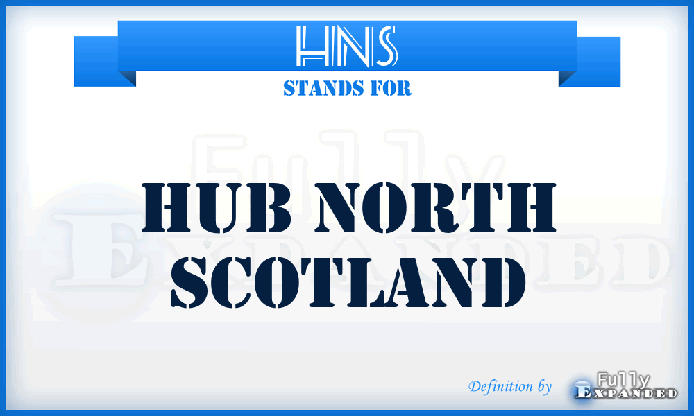 HNS - Hub North Scotland