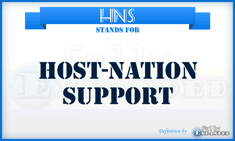 HNS - host-nation support