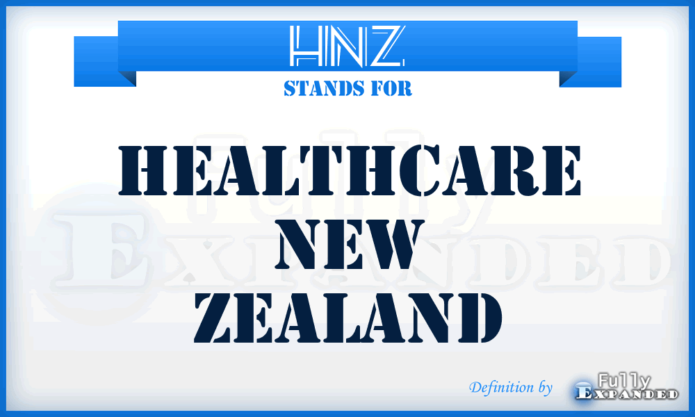 HNZ - Healthcare New Zealand
