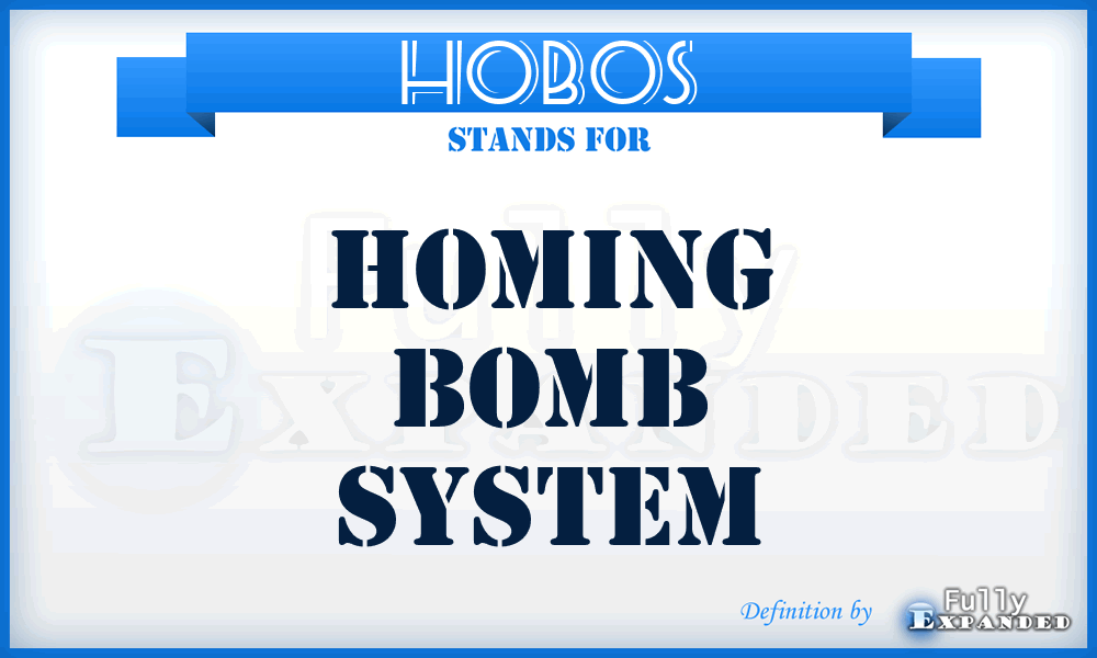 HOBOS - homing bomb system