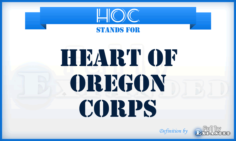 HOC - Heart of Oregon Corps