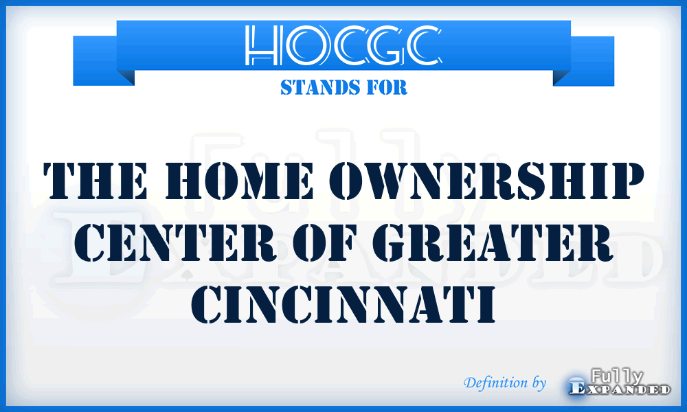 HOCGC - The Home Ownership Center of Greater Cincinnati