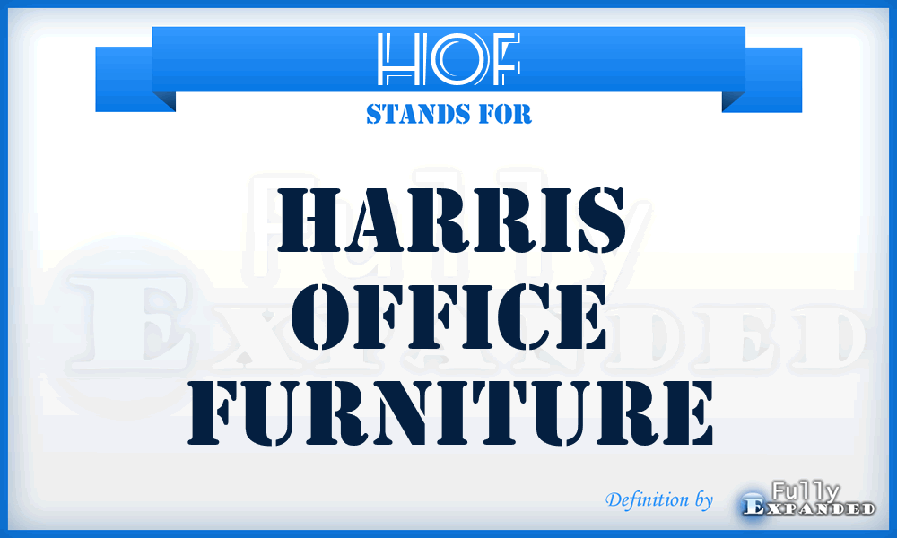 HOF - Harris Office Furniture